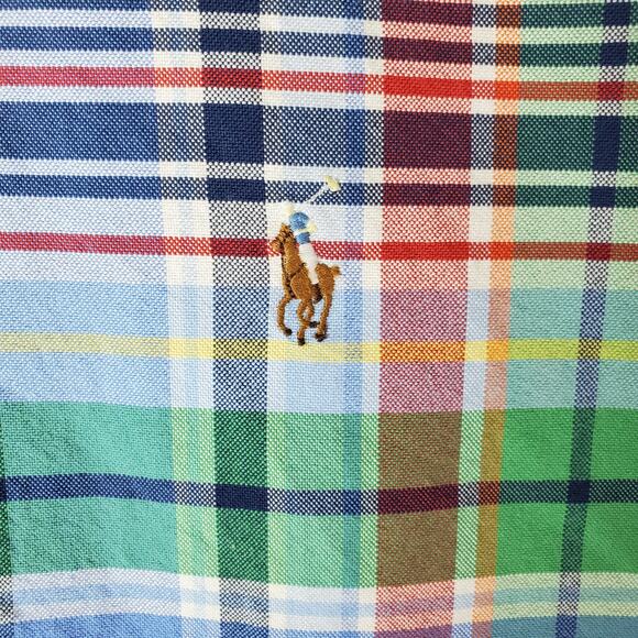 Polo Ralph Lauren Mens Multicolor Plaid Button Down Classic Fit LS Shirt Size XL - Picture 5 of 7